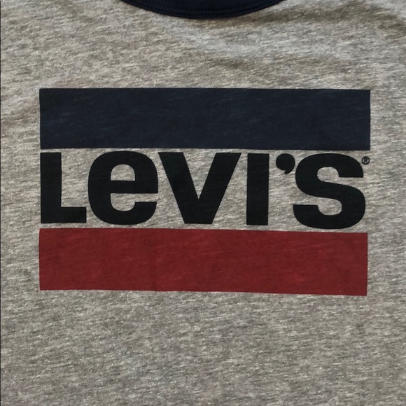 NWT Men's Levi's Classic Logo Gray Graphic Tee - Picture 4 of 7